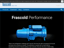 Tablet Screenshot of frascold.com